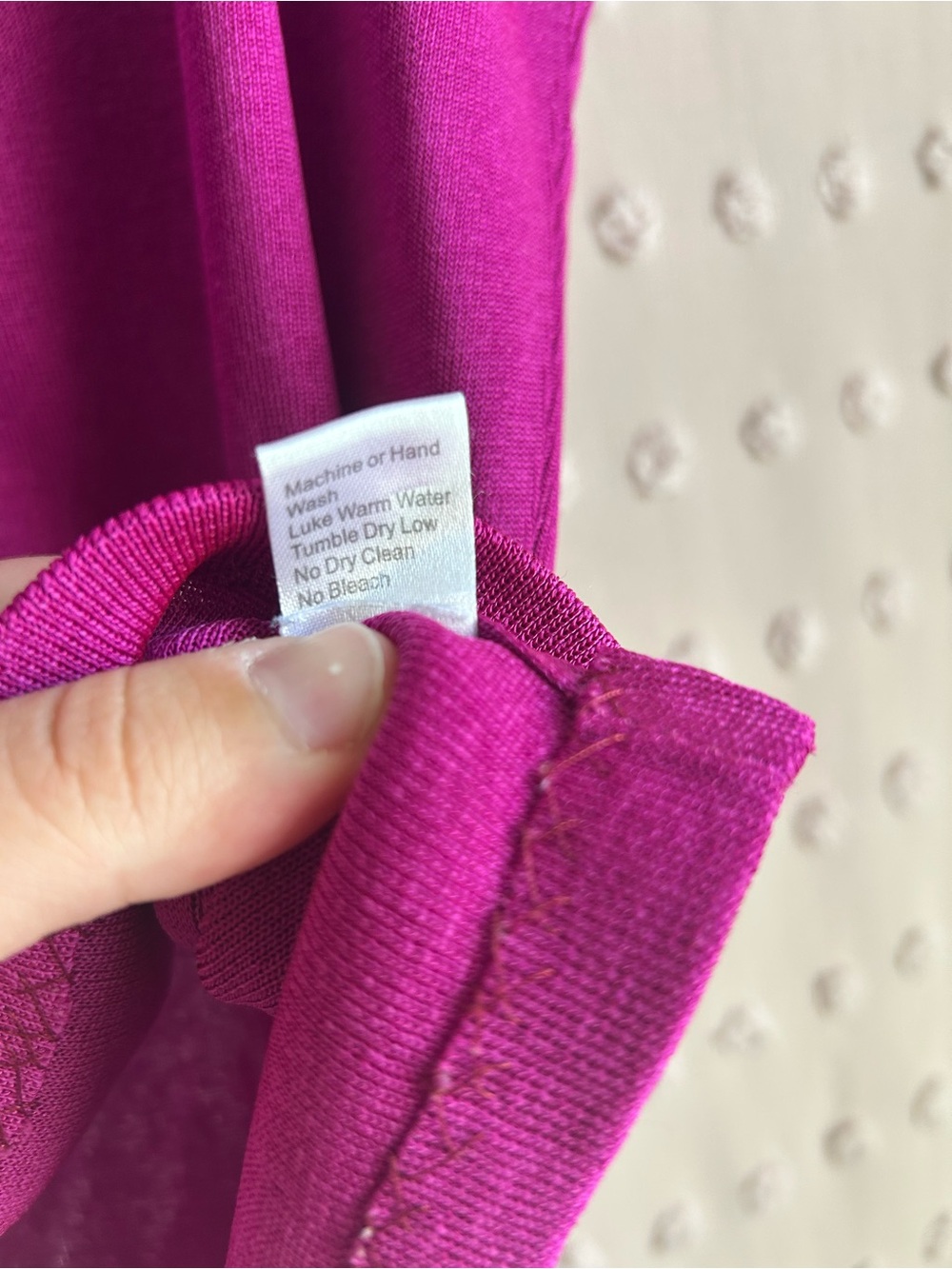 Ming Wang Sleeveless Mock Neck Tank Sz L Magenta - Picture 5 of 5